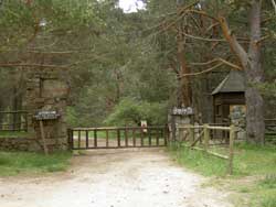 Entrada a las Piscinas Naturales de Cercedilla